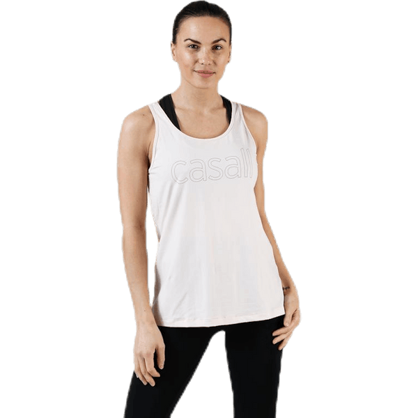 Casall - Logo Relaxed Tank Pink