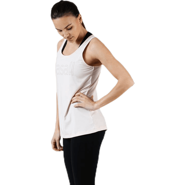 Casall - Logo Relaxed Tank Pink