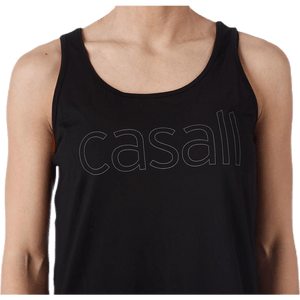 Casall - Logo Relaxed Tank Black