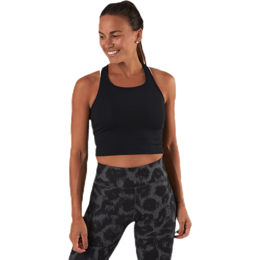 Casall - Bold Rib Crop Tank Black