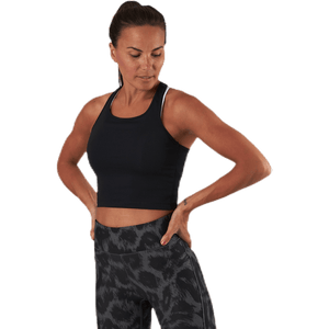 Casall - Bold Rib Crop Tank Black