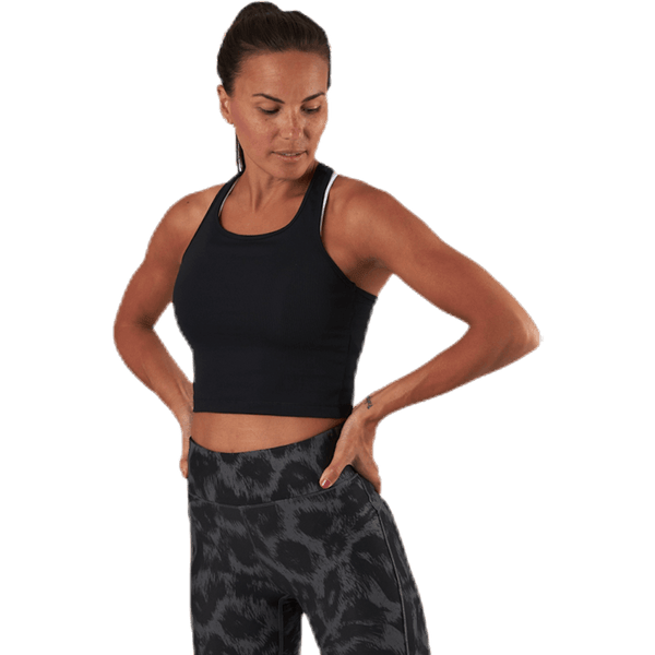 Casall - Bold Rib Crop Tank Black