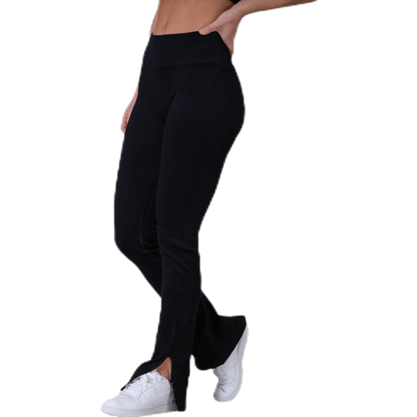 Casall - Seamless Rib Slit Pants Black