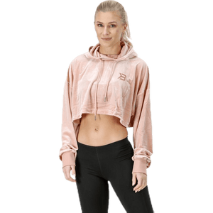 Better Bodies - Chrystie crop hoodie Pink/Beige