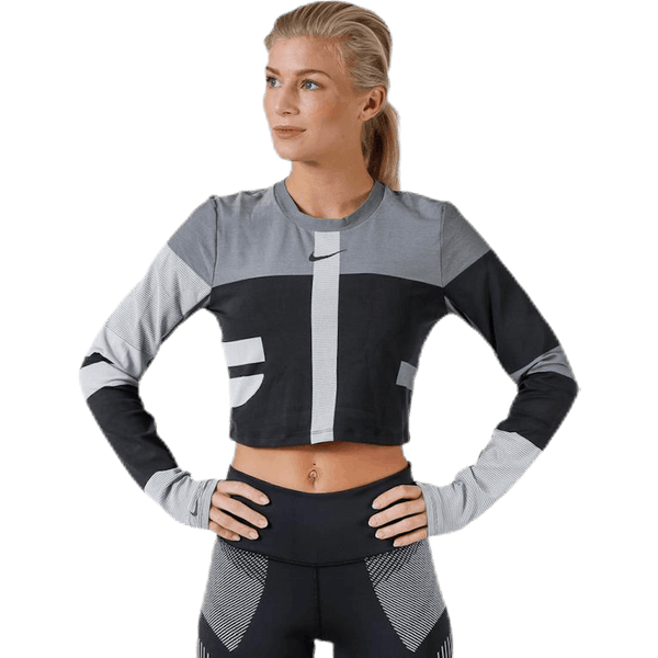 Nike - Run Tech Pack Knit Top LS Black/Grey