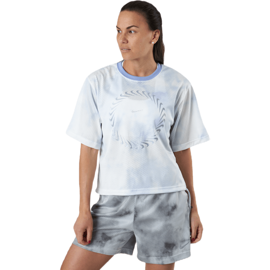 Nike - Nsw Icn Clsh Ss Top Mesh Aop White