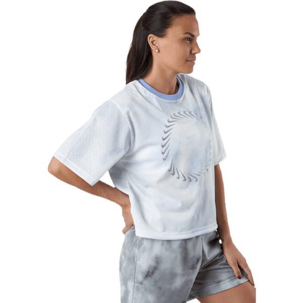 Nike - Nsw Icn Clsh Ss Top Mesh Aop White