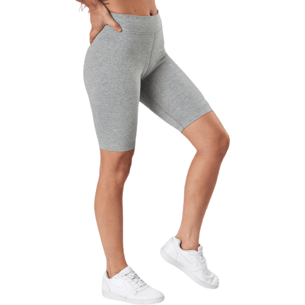 Nike - Sportswear Essential Women's Mid-Rise Bike Shorts DK GREY HEATHER/WHITE