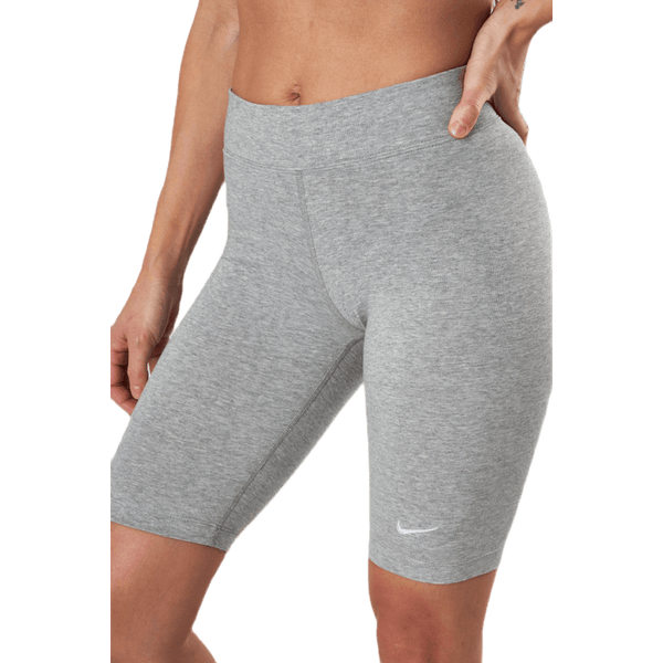 Nike - Sportswear Essential Women's Mid-Rise Bike Shorts DK GREY HEATHER/WHITE