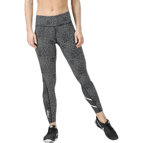 2XU - Mid-Rise Compression Print Tights W White/Black