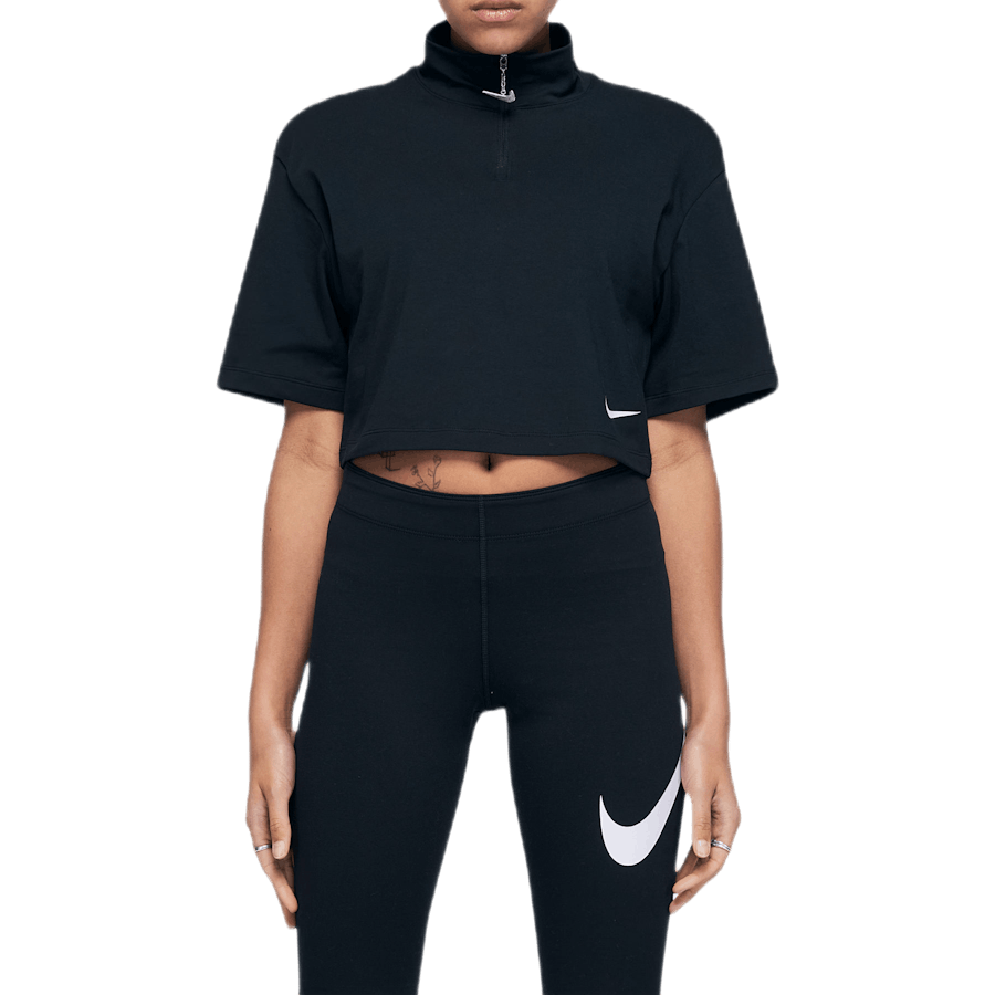 Nike - W Swoosh Top Ss Mock Black