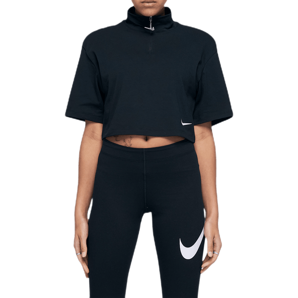 Nike - W Swoosh Top Ss Mock Black