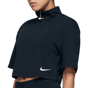 Nike - W Swoosh Top Ss Mock Black