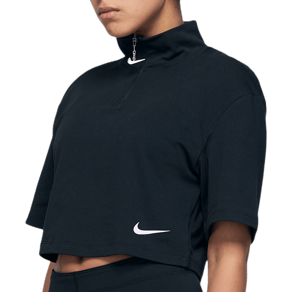 Nike - W Swoosh Top Ss Mock Black