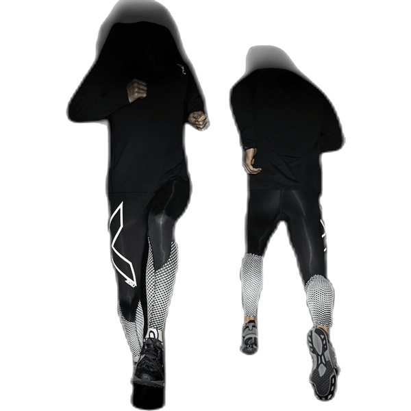 2XU - Reflect Compression Tights-M Black/Silver